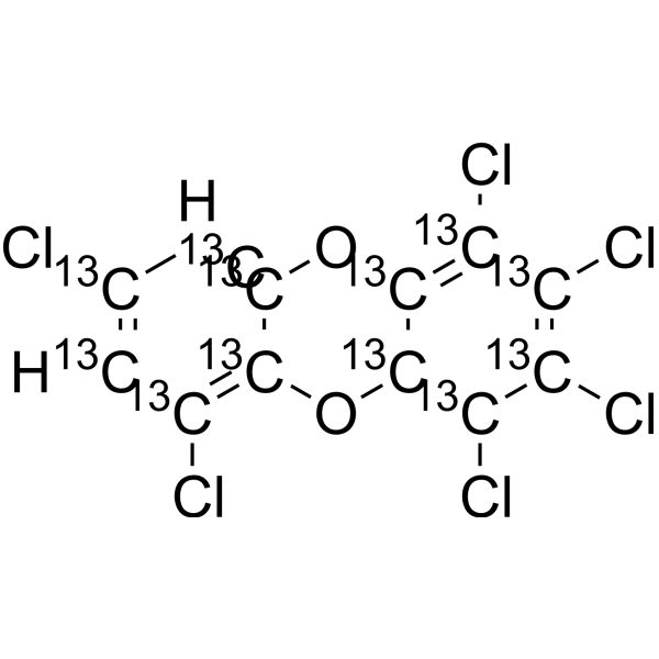1,2,3,4,6,8-Hexachloro-dibenzo-p-dioxin-13C12